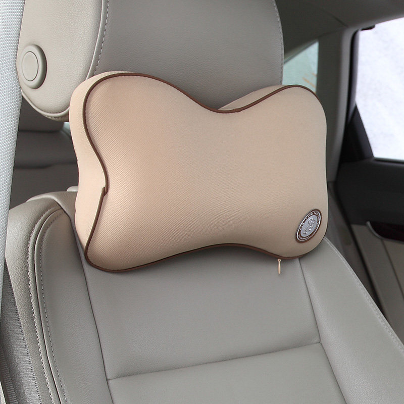 gigi汽车头枕汽车记忆棉头枕护颈枕车饰枕头靠枕简约骨头枕舒适软