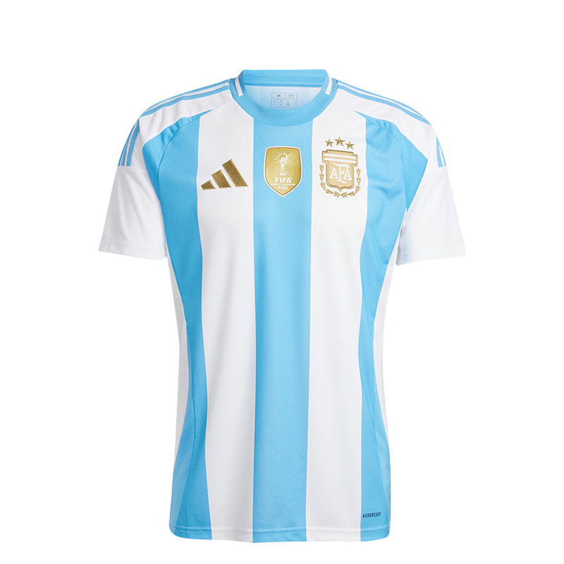 酷锐足球阿迪达斯阿根廷梅西球衣2024美洲杯主场球迷版球服ip8409