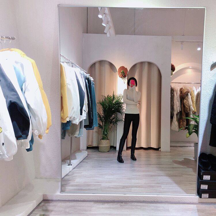 超白镜服装店专用试衣镜全身落地镜显瘦穿衣镜女卧室网红拍照镜子
