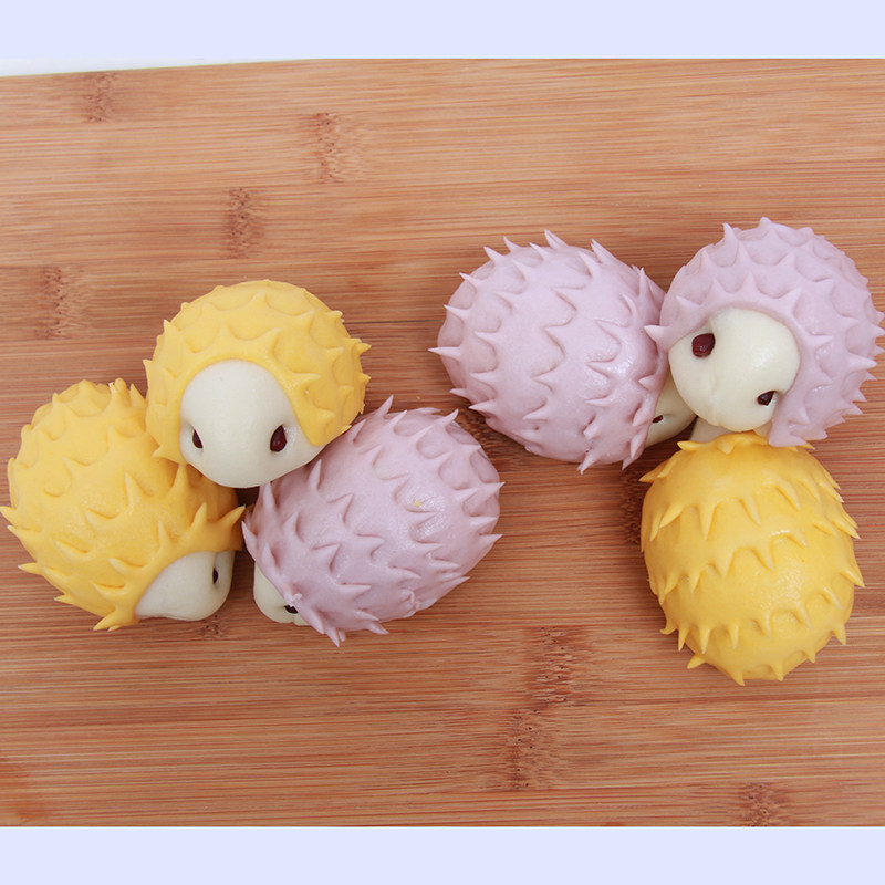 刺猬无添加手工动物包子卡通果蔬蔬菜馒头儿童包点