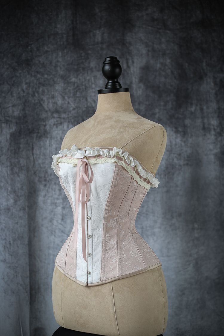 black q 复古宫廷蕾丝绑带束身衣束胸衣性感外穿胸衣收腰塑形内搭