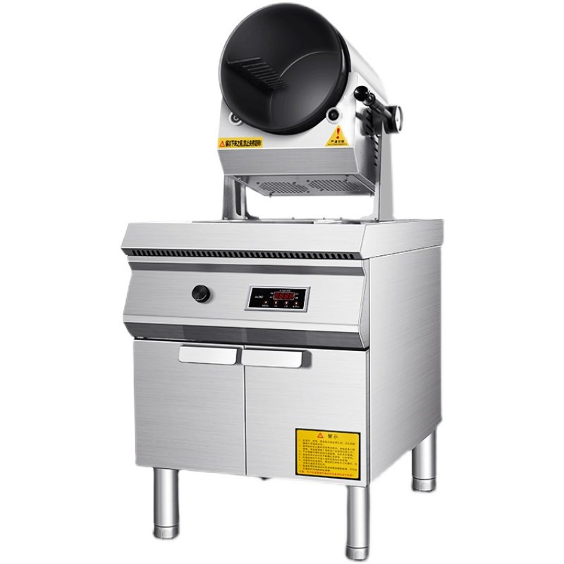 自动炒饭机商用智能电磁滚筒炒菜机机器人炒米米粉炒菜机