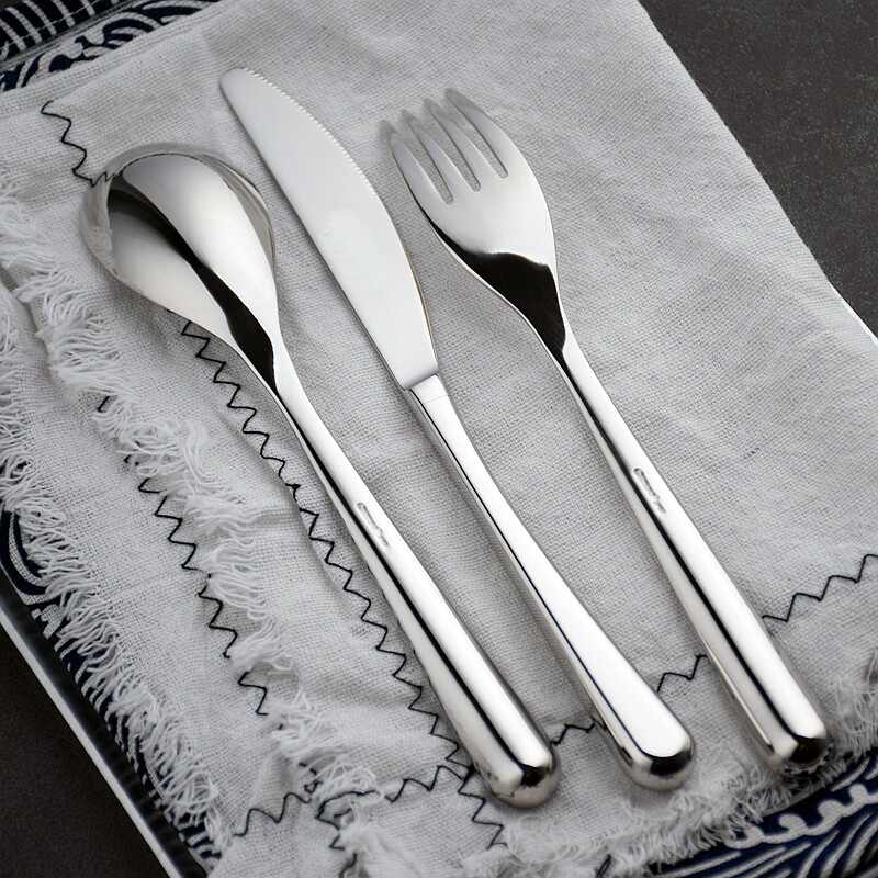 刀叉高档设计手柄舒适食品品级不锈钢主餐西餐西餐餐具套装