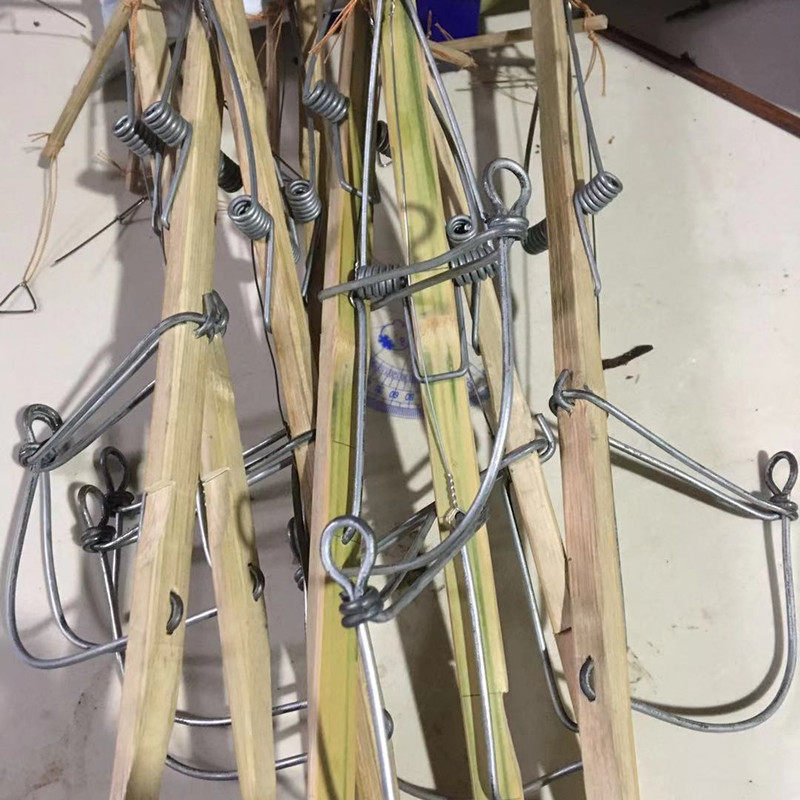 老鼠夹灭鼠器店铺老鼠笼子连续捕鼠器钢丝弹簧笼1只