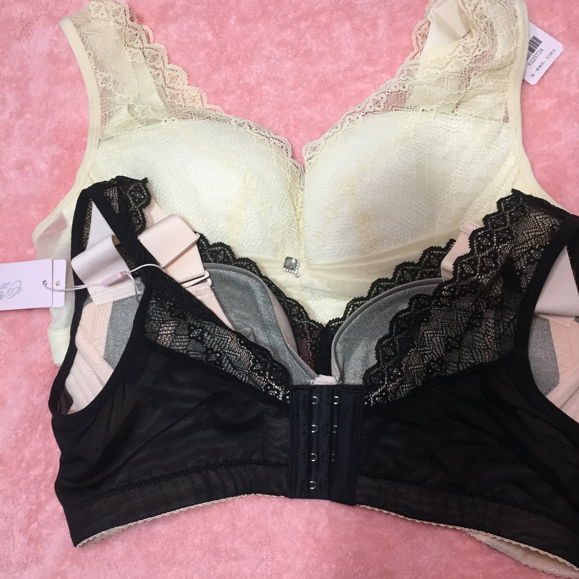 傲雪棋小胸聚拢纤维内衣1079中厚美背蕾丝胸罩文胸