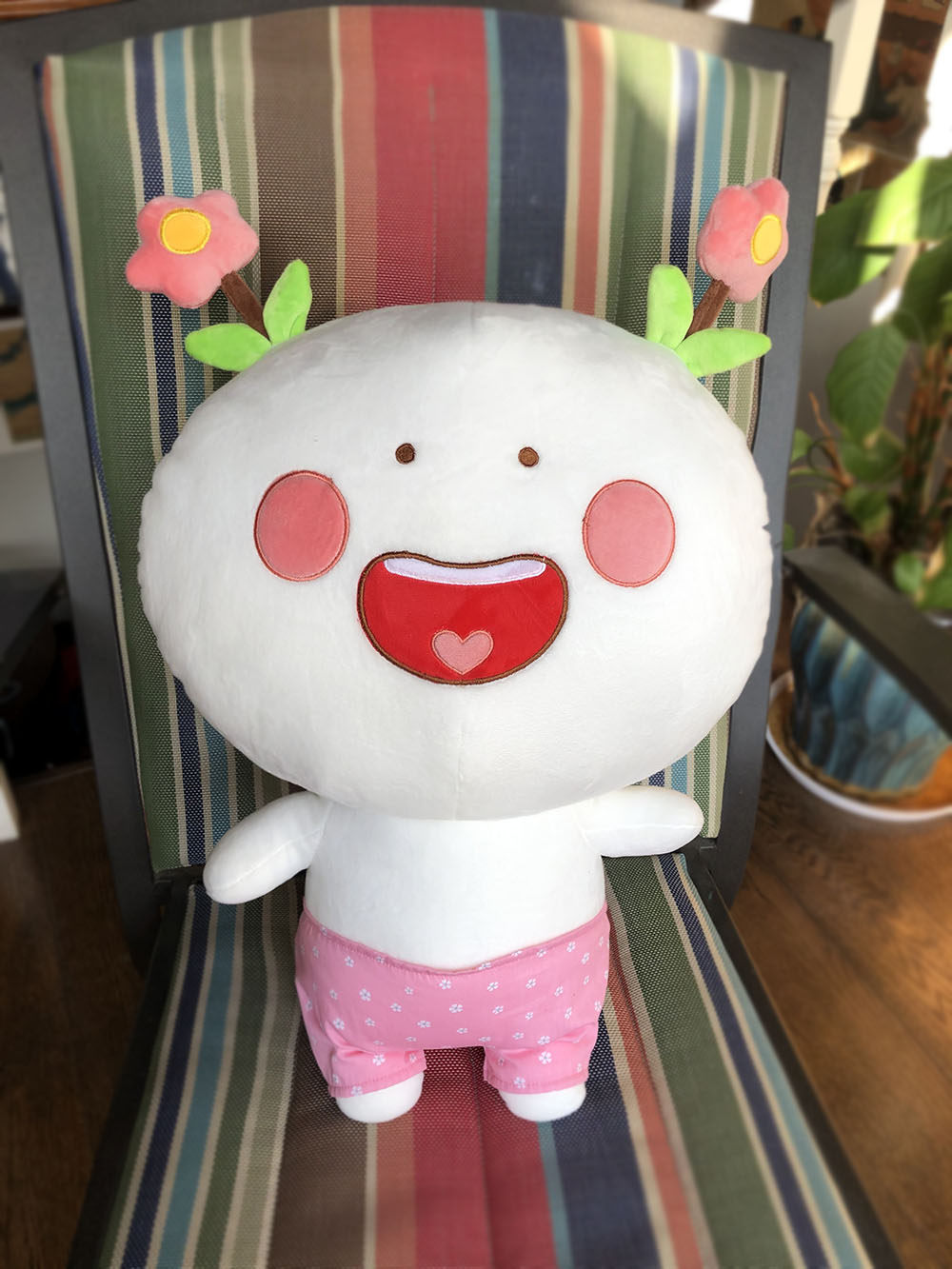 二花微信表情毛绒60cm大公仔动漫周边上架啦官方出品