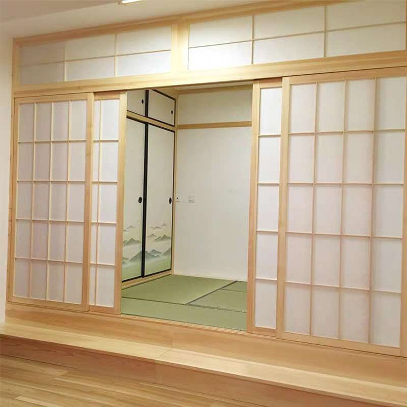日式屏风格栅开门隔断移门推拉门实木榻榻米格子和室门