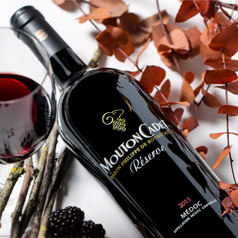 法国原瓶进口红酒罗斯柴尔德木桐嘉棣珍藏梅多克干红葡萄酒750ml