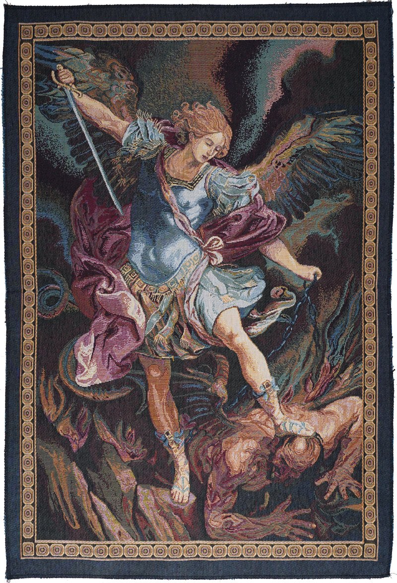 本店推荐图文详情人物耶稣基督米诺意卡圣物天主教圣像挂毯天使风格