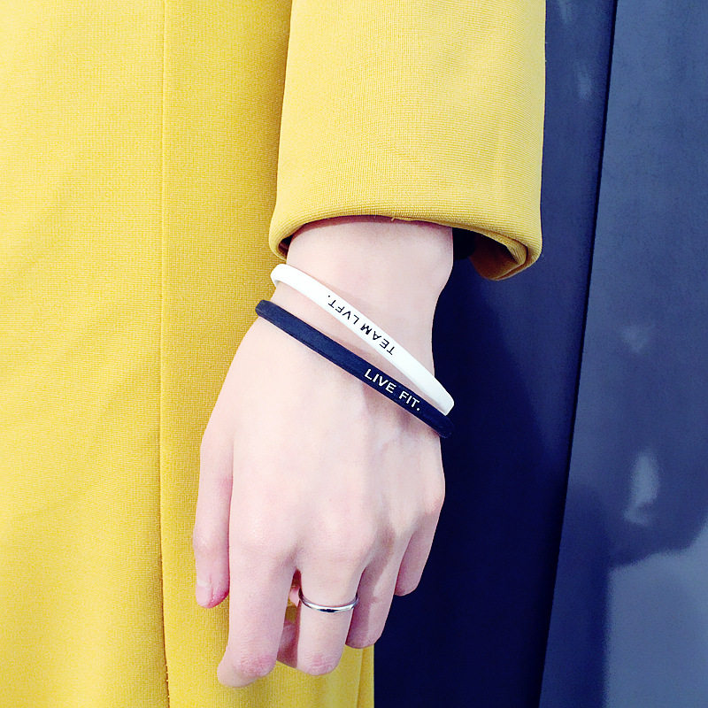 手环潮牌teamlvft健身教练运动细款篮球潮流篮球球迷用品