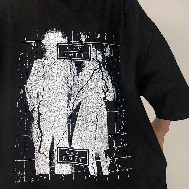 LIFE Cavempt C.E PHANTASM T 错觉裂痕抽象印花日潮ce短袖T恤男