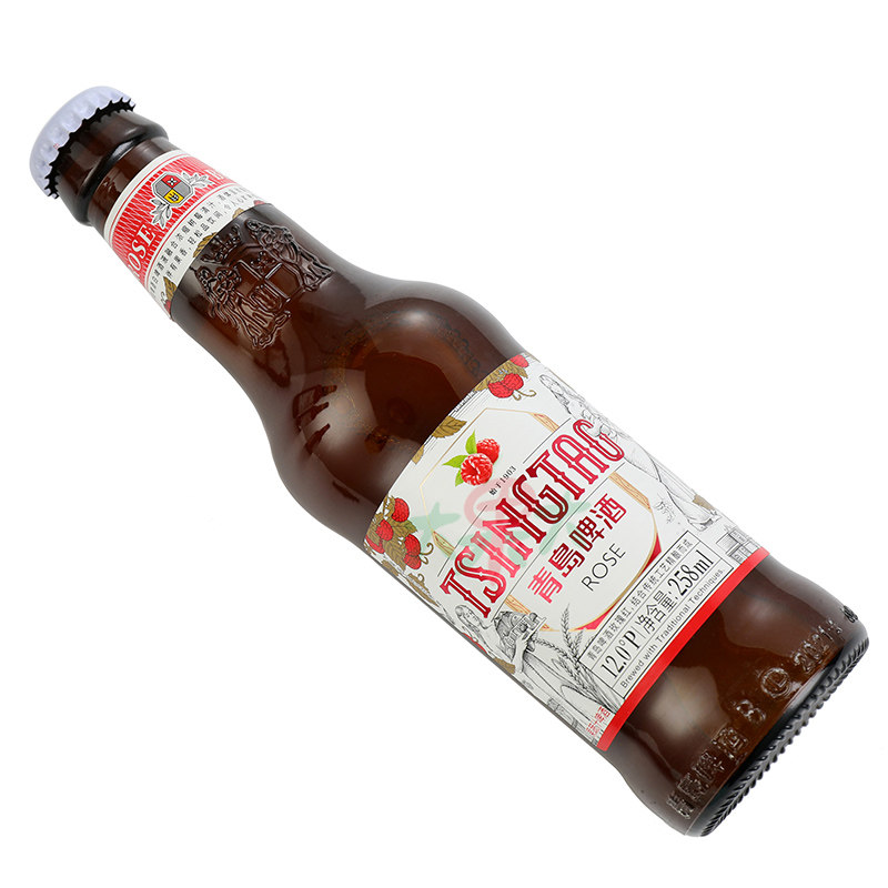 青岛啤酒玫瑰玫瑰红红白258ml24瓶啤酒