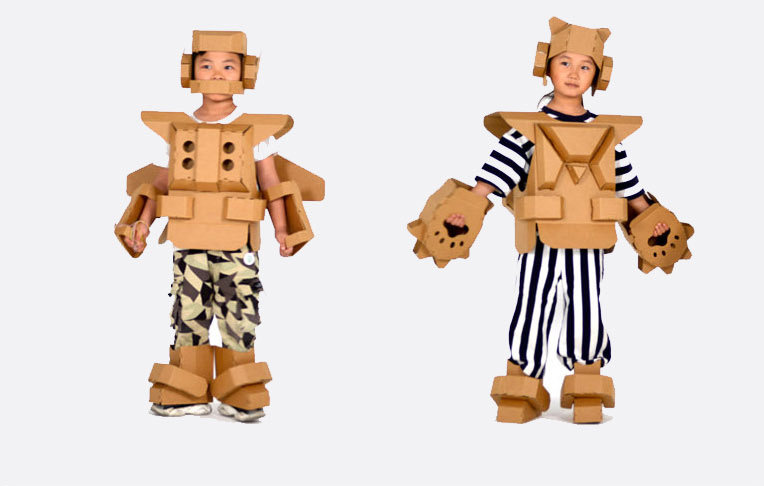 可穿穿戴机器人纸箱模型衣服服装舞台道具表演其他手工制作