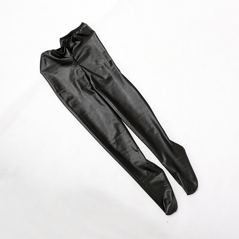 2件包邮cosplay开裆高叉连体衣pu紧身衣长筒皮袜cosplay女装