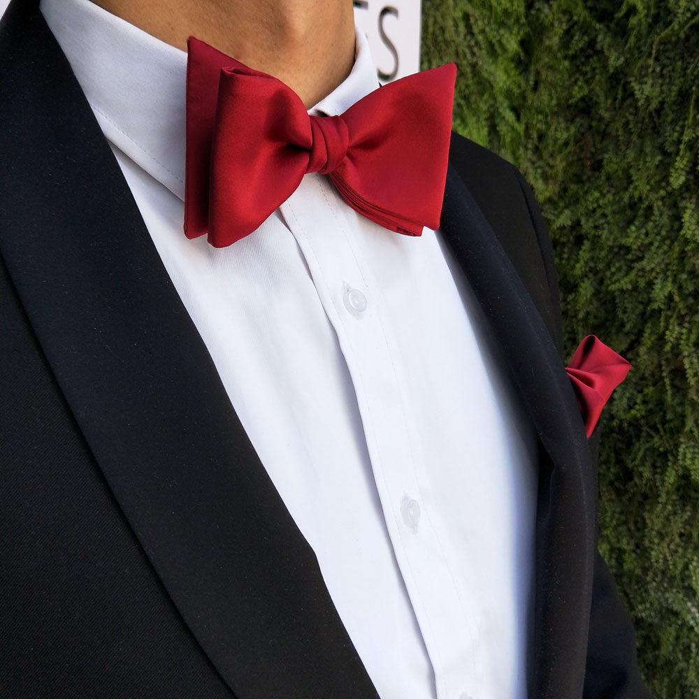 海德红色男士银粉金银粉蓝色色酒公园黑色西服领结