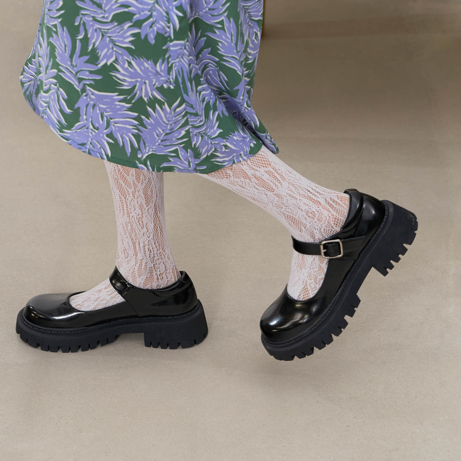 玛速主义复古玛丽珍鞋女2022新款百搭日系厚底单鞋