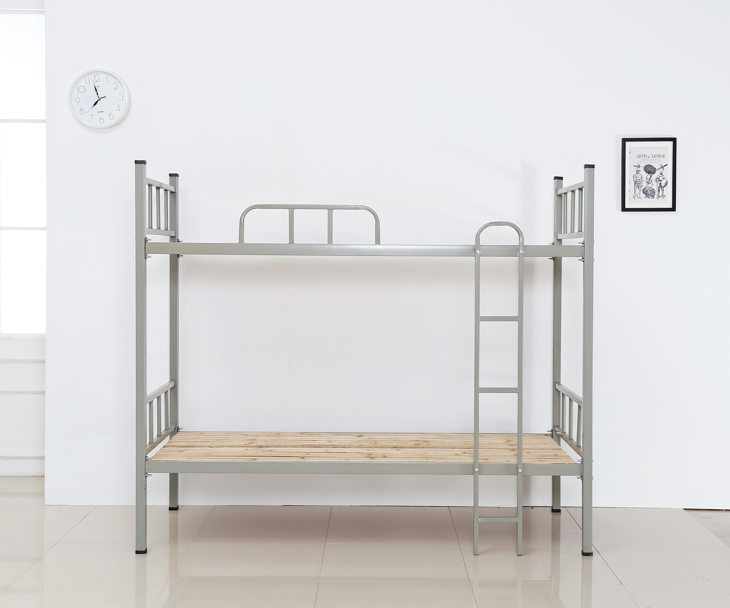 铁床上下铺高低学生床双层加厚员工宿舍床90公分1米宽单工地铁床