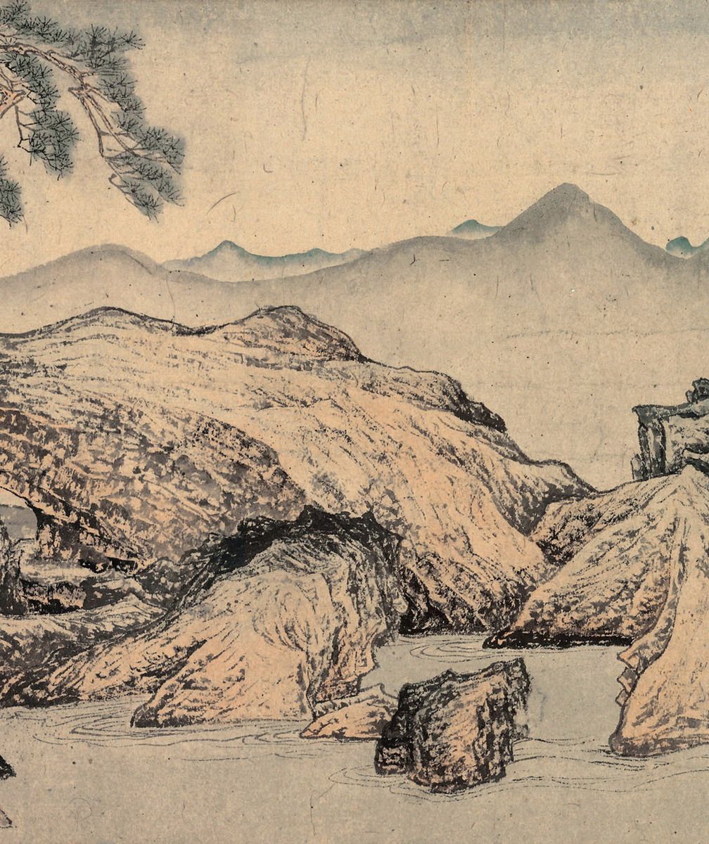 国画山水画客厅字画横幅书画作品名家真迹复制唐寅国画