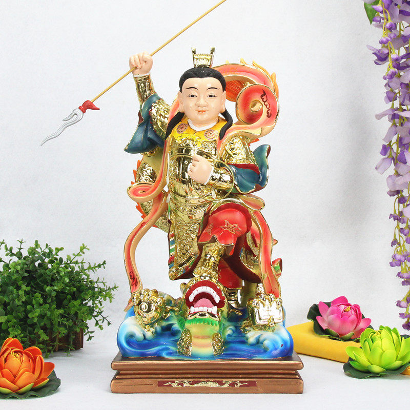 三太太子多款肚围双轮中龙哪吒中坛元帅三台摆件