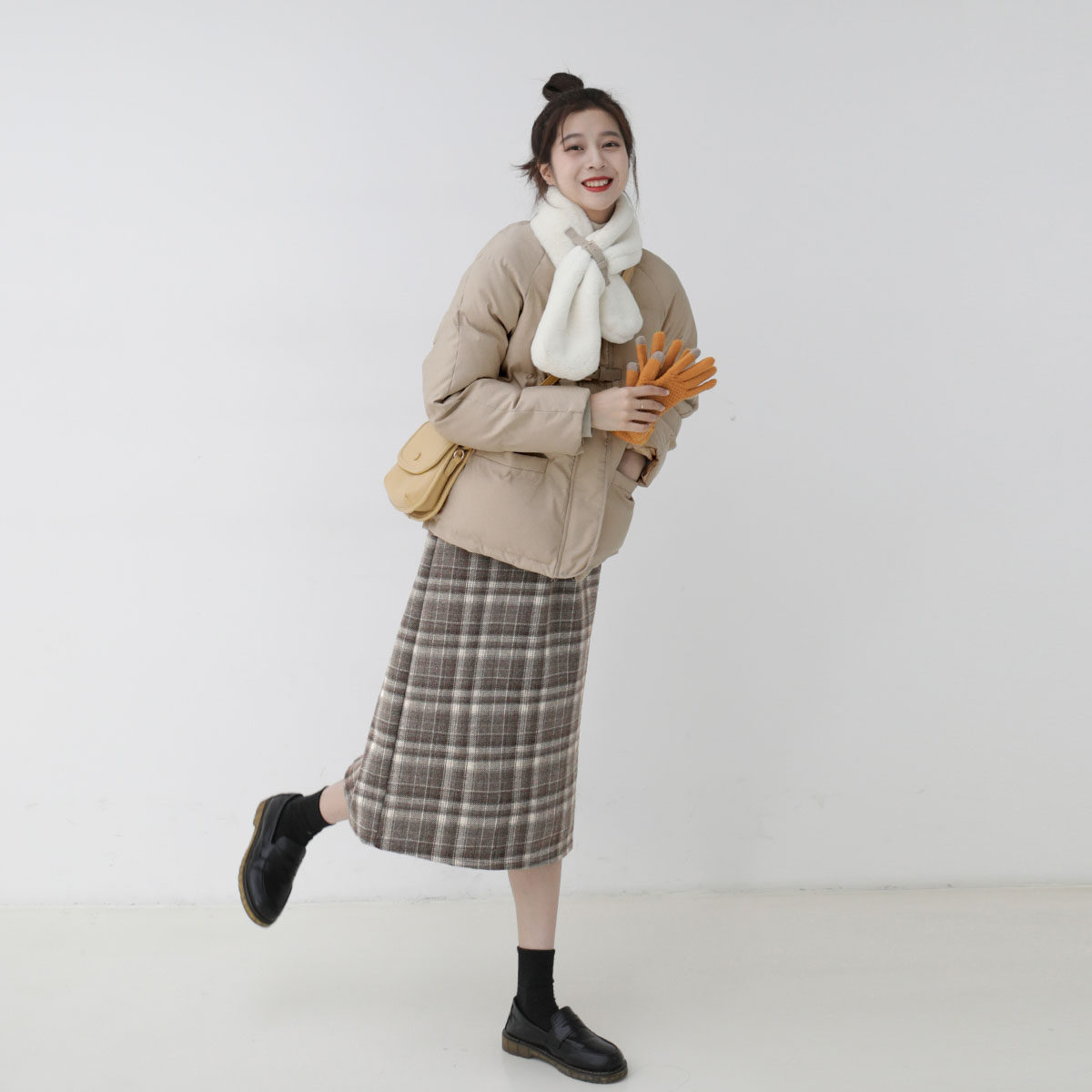 【赠温暖围脖】金大班加厚面包棉衣服袄子短款外套女冬季新款风华