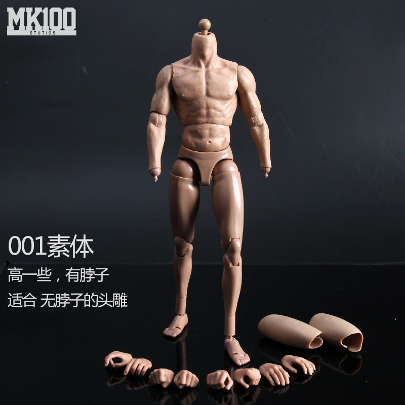 1/6兵人半包胶肌肉素体支持钢铁侠托尼蜘蛛侠头雕zctoys