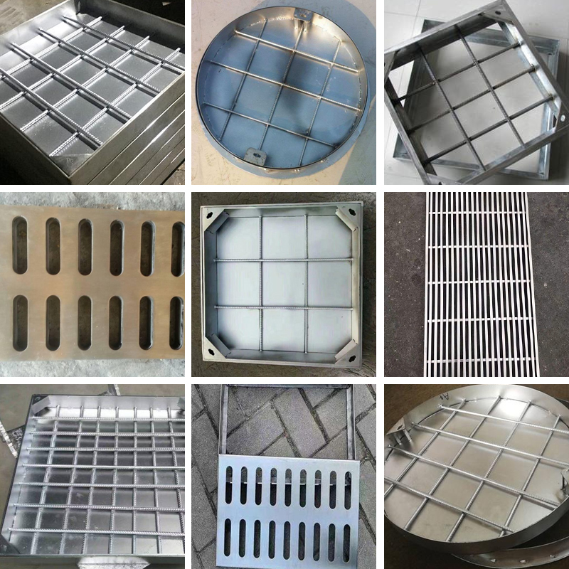 井盖不锈钢沟盖异形圆形方形污水沙阴现货定做井盖
