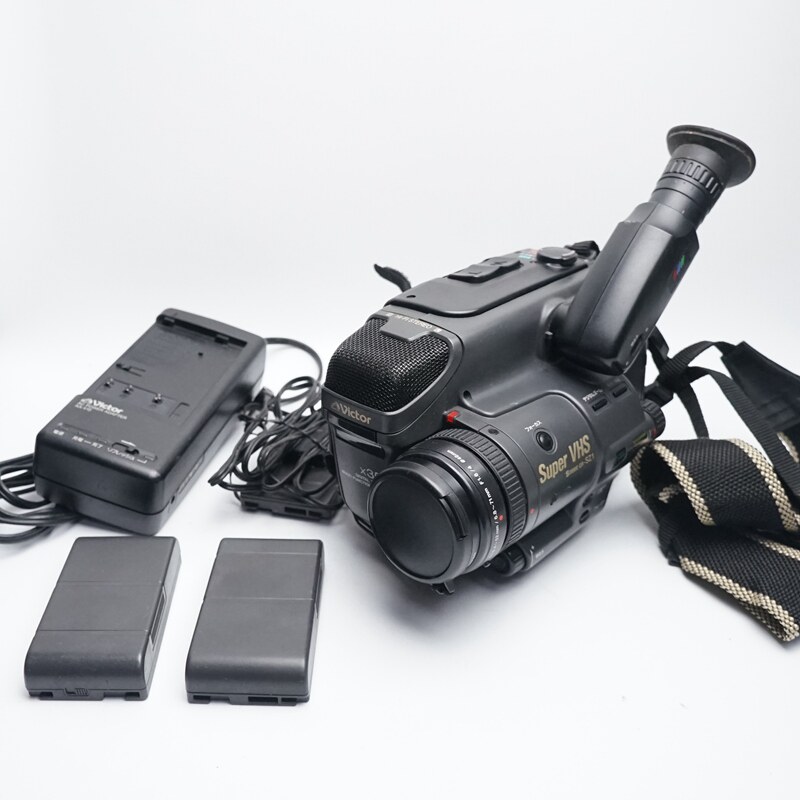 老式vhs磁带摄像机victorsupers-c录像机情怀专业摄影运动相机