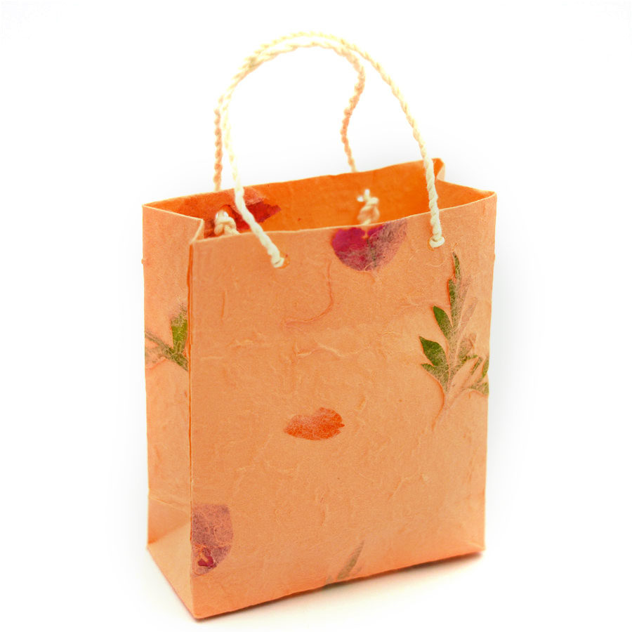 袋子饰品泰国古纸小袋手提袋礼品袋黄金袋纸特色创意礼盒