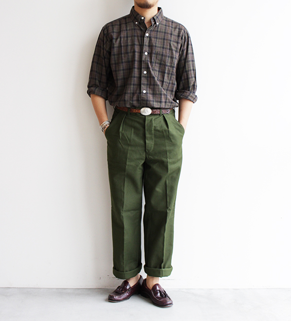 全新瑞典军版 70年代库存 m68纯棉 BDU长裤 工装裤 军绿色