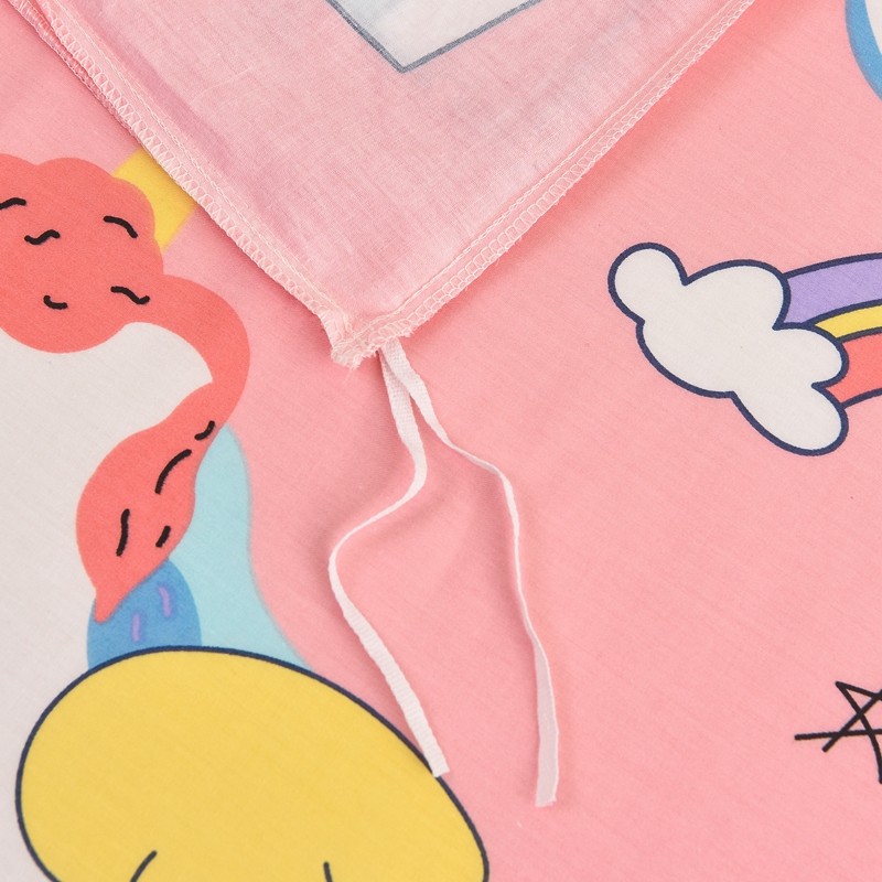 被套卡通粉色独角兽全棉单件城堡老虎图案纯棉被套