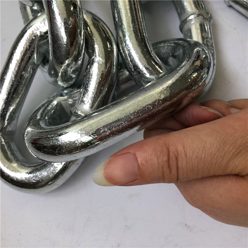铁链链条粗大镀锌起重护栏牵引链负重大船用铁环链
