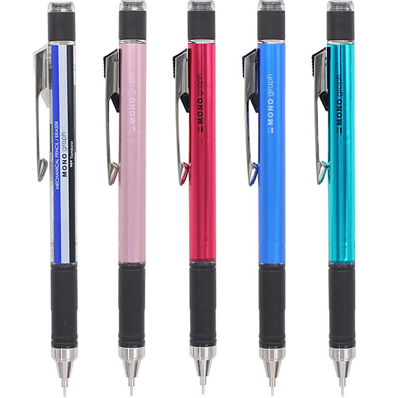 日本tombow蜻蜓自动动笔摇动出铅不断文具大赏铅笔