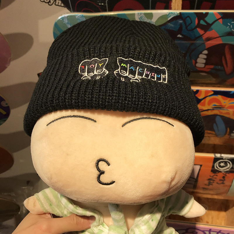toymachine绒线帽显脸小滑板滑雪毛线帽子子女骑车帽子