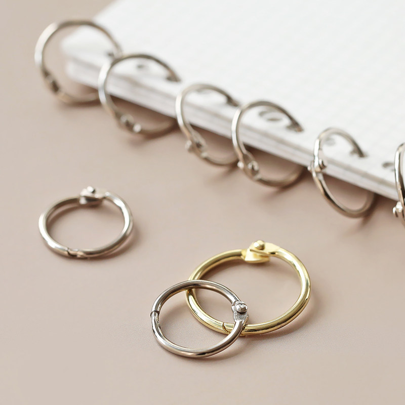 金属活页圈铁环扣装订圈diy相册装订卡圈开口圈相册挂历书环书圈