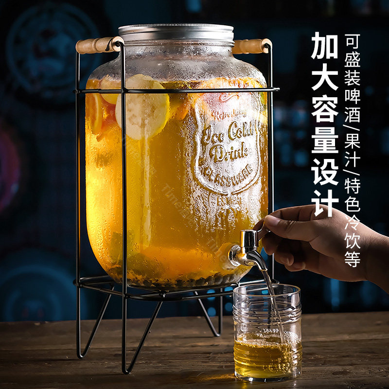 酒炮酒吧专用扎啤酒炮福佳白3升带龙头商用网红可乐桶水果啤酒桶