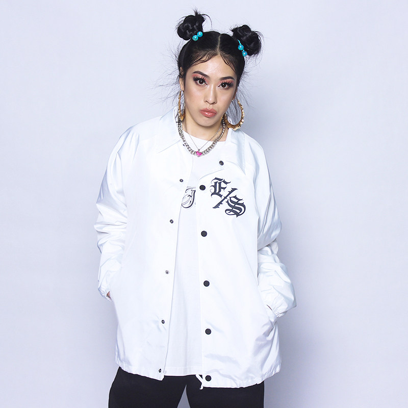 funkystyle街头嘻哈宽松百搭教练夹克男女休闲防风夹克