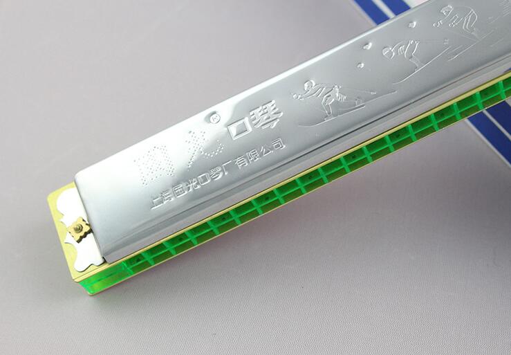 国光24孔口琴上海老牌重音口琴