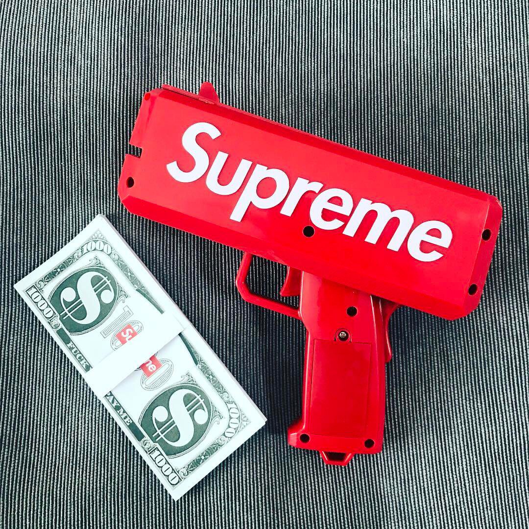 sup# money gun cashcannon 钞票喷射枪 玩具枪撒钱枪美金吐钱枪