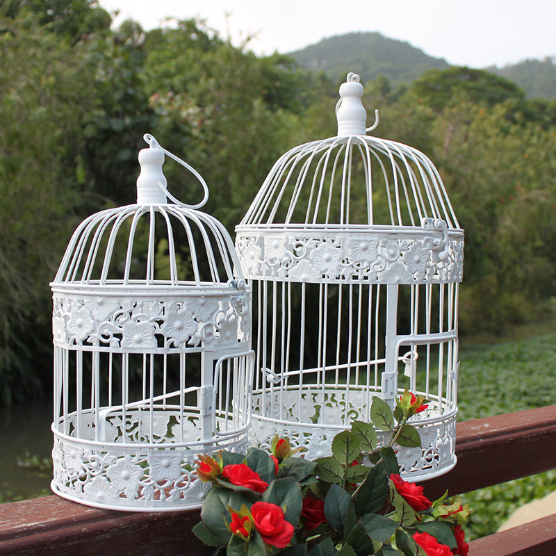 欧式铁艺鸟笼笼子店铺橱窗装饰婚庆婚礼摄影鸟笼