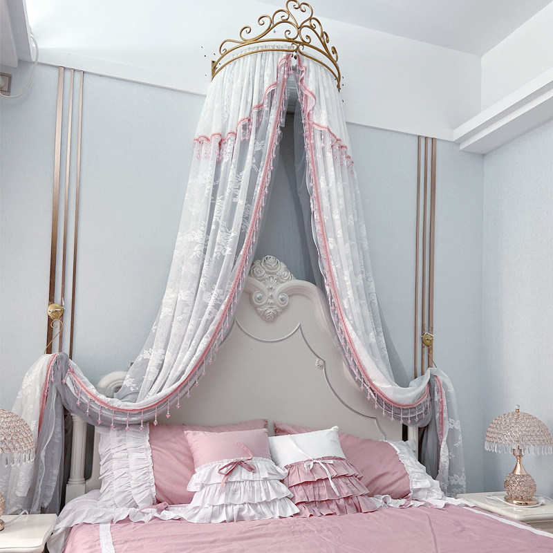 床幔床帘公主床头装饰1.5米纱幔纱帐双人婚庆床幔