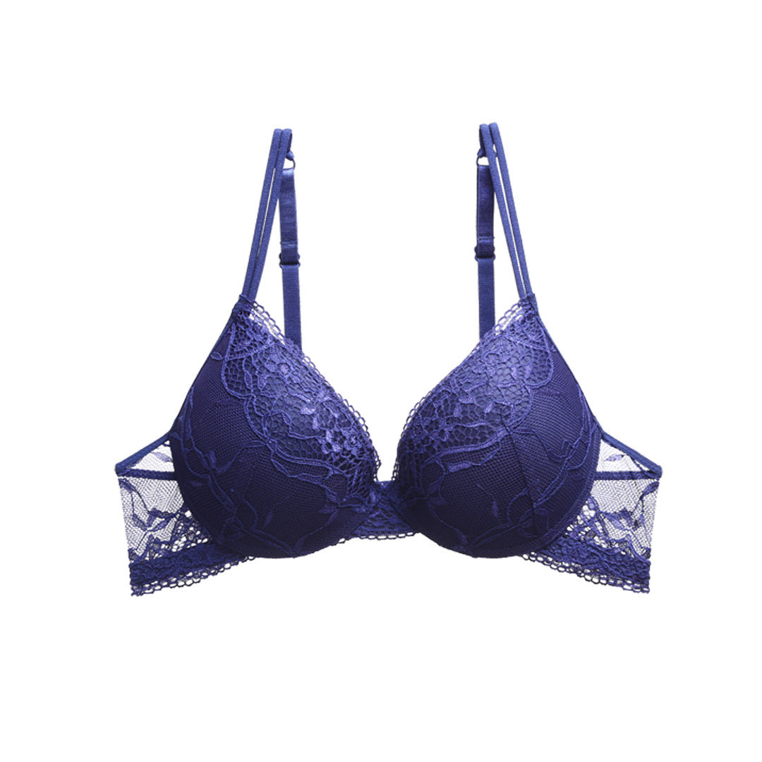 欧美性感薄款蕾丝少女深v大胸文胸