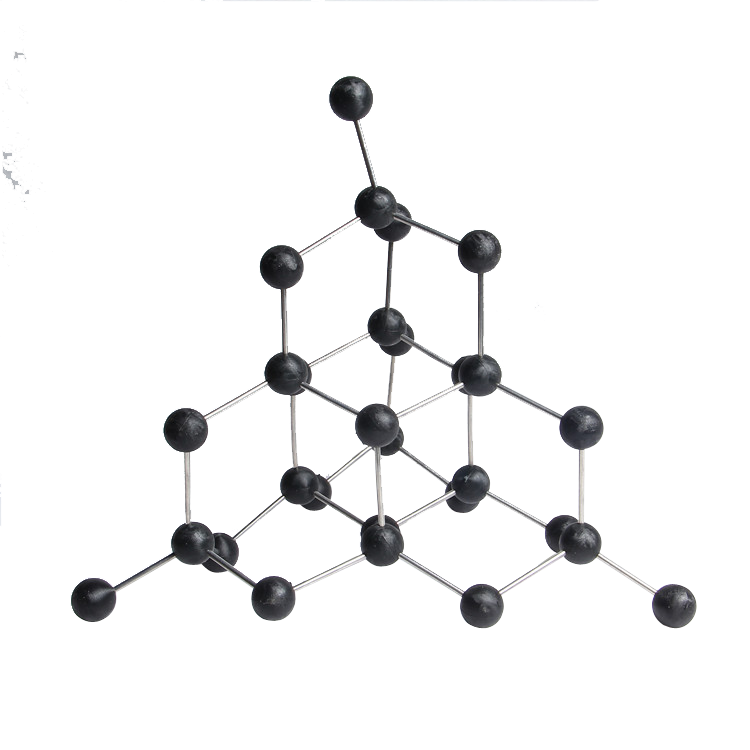 金刚石晶体结构三维图图片