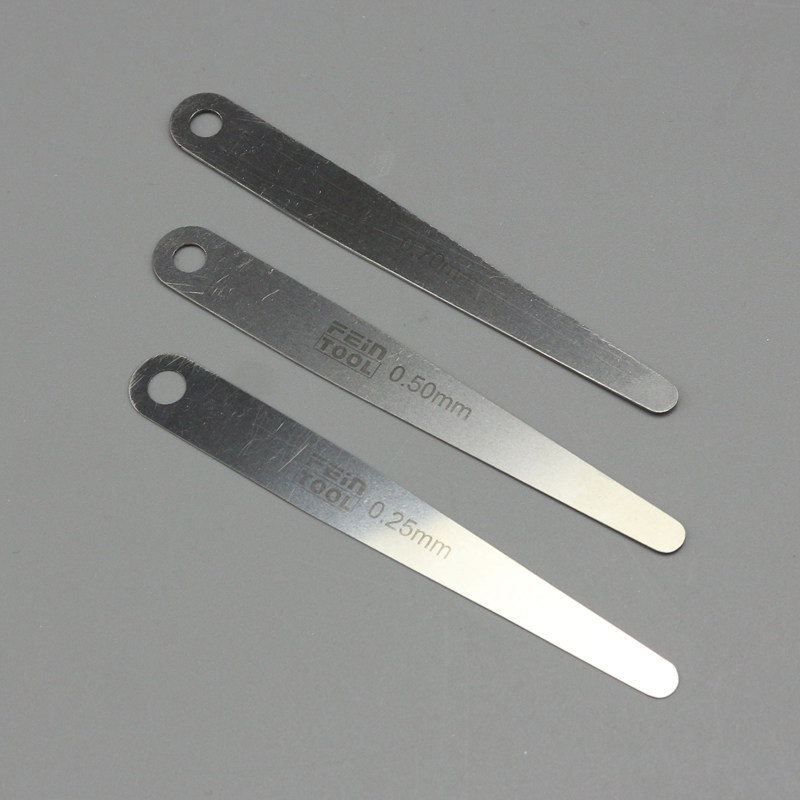 公制英制不锈钢塞尺单片圆头带孔高精度厚薄规间隙尺0.01-5.0mm