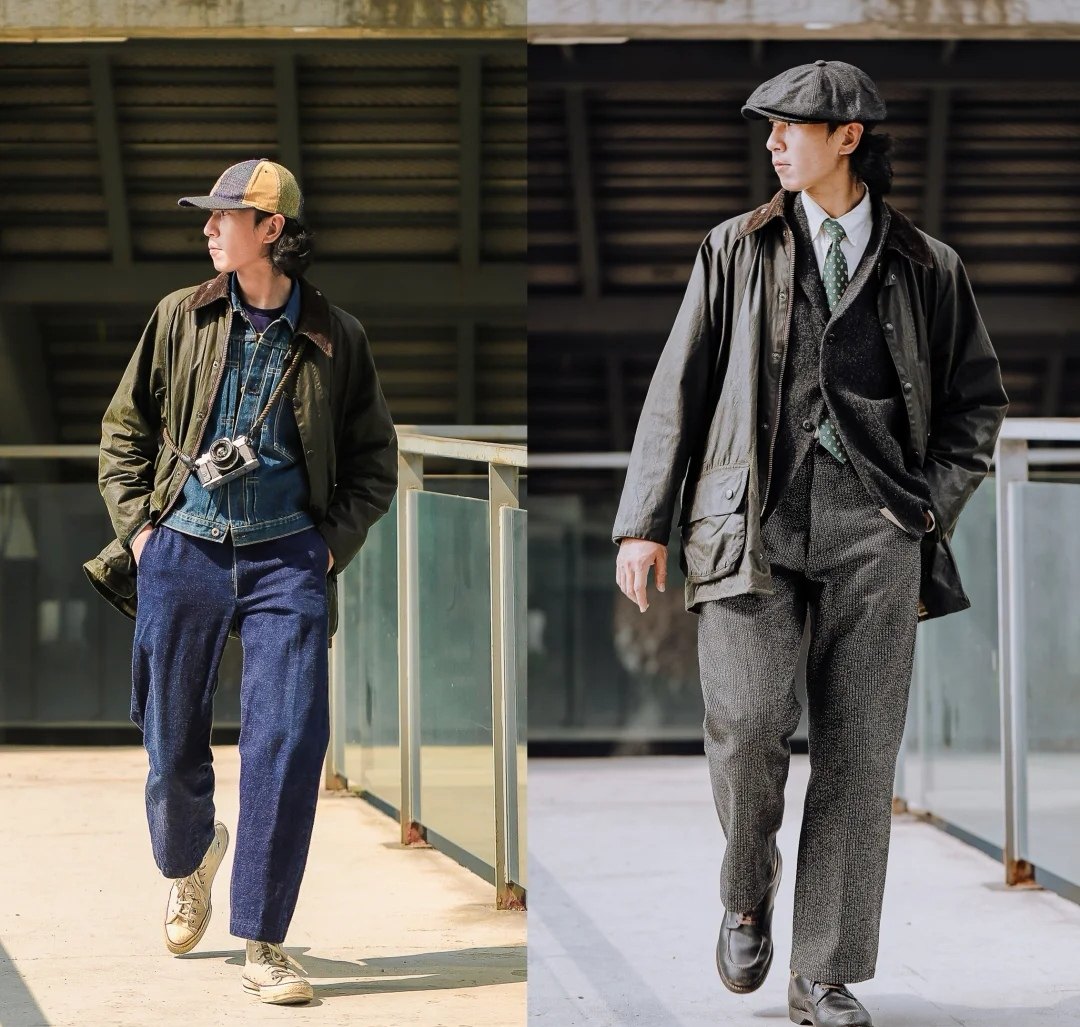 现货女王款英barbourbeaufort男士弗特油蜡外套风衣夹克