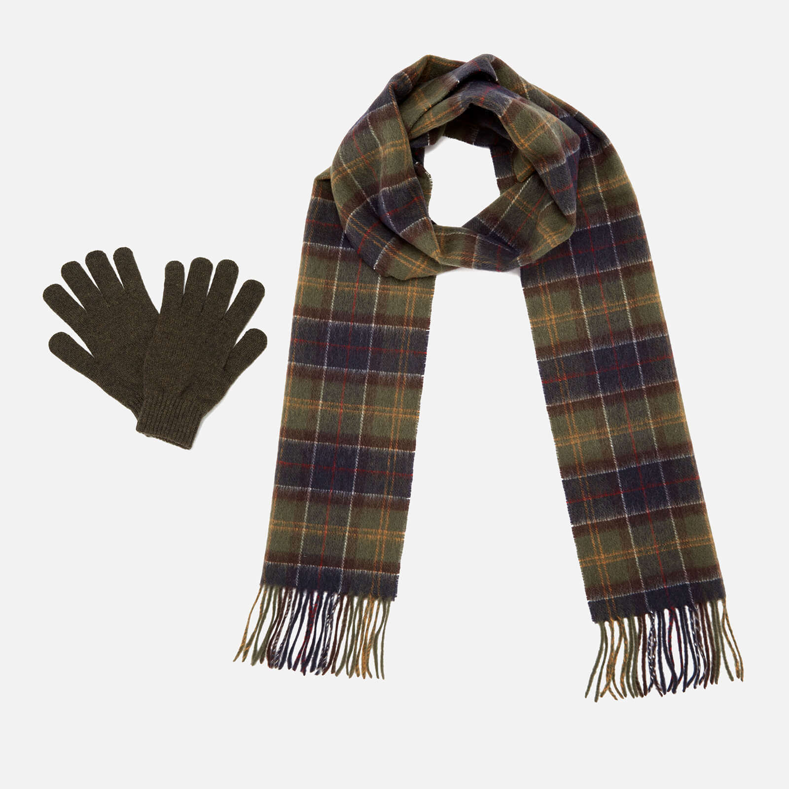 上海现货barbour英国正品纯羊羊毛苏格兰格子男士围巾