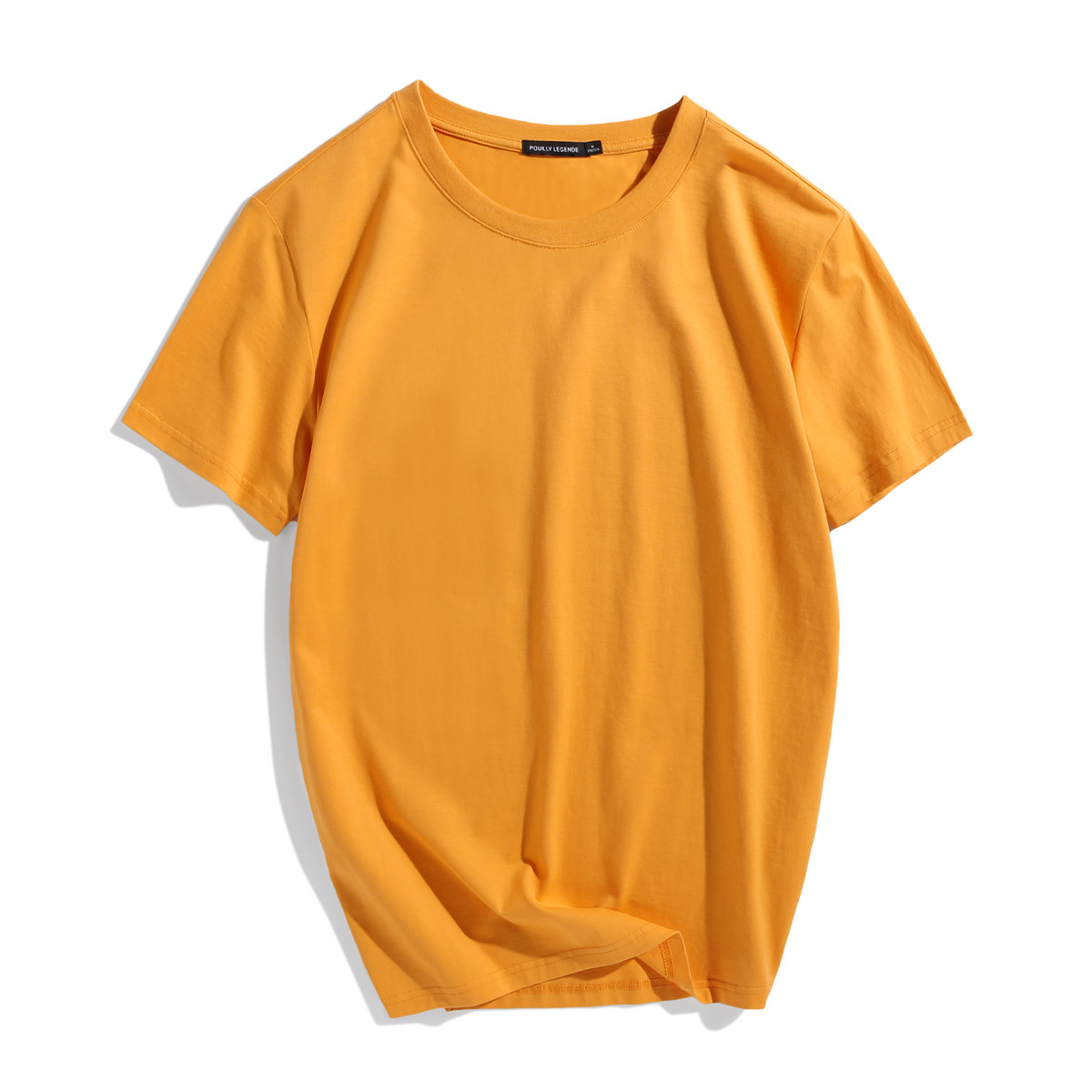 布衣传说50s双股纯棉纯色短袖t恤男韩版潮流情侣装半袖打底衫衣服