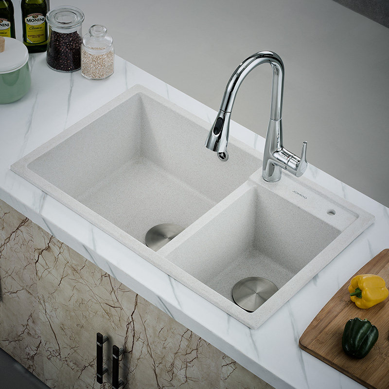 水槽洗碗水池菜盆洗菜家用特惠石水槽石英九牧水槽套餐