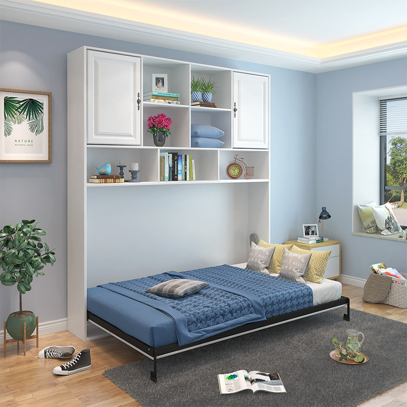 壁床隐形欧式韩式风格隐藏多功能壁挂床小户型省折叠床