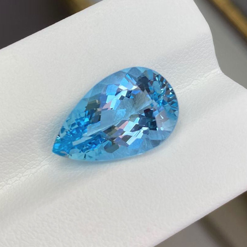 fiicci范儿珠宝天然玛利亚海蓝宝裸石镶嵌戒指吊坠其他