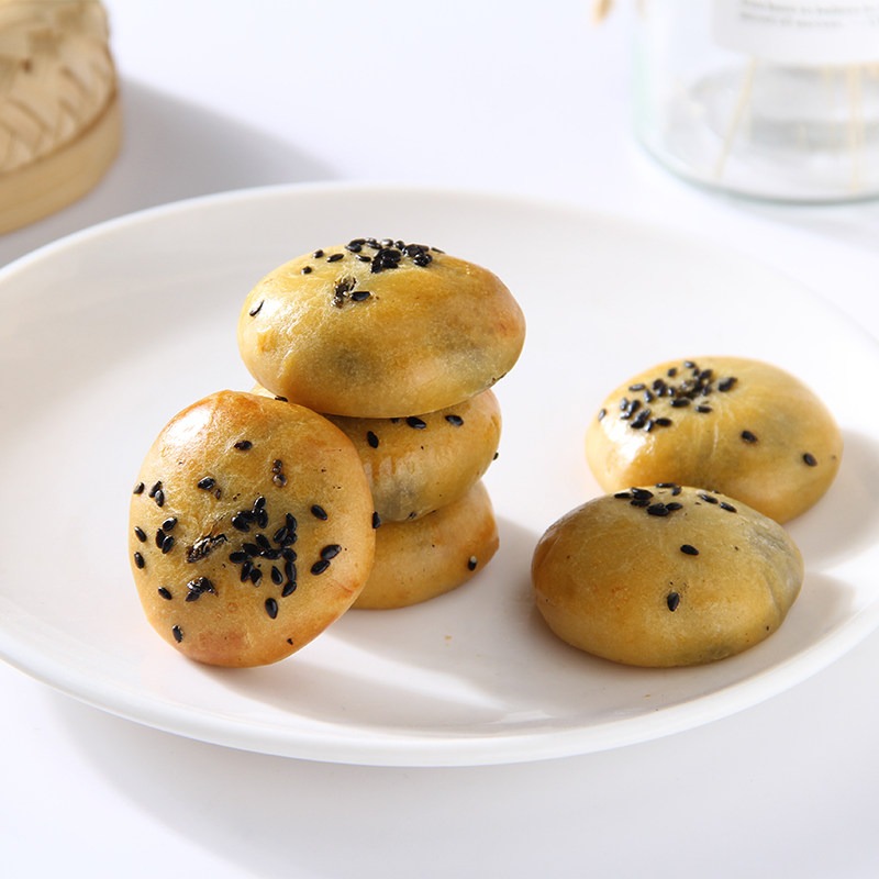 潮汕紫菜饼海苔饼手工特产地方特色饼子早餐美食传统糕点